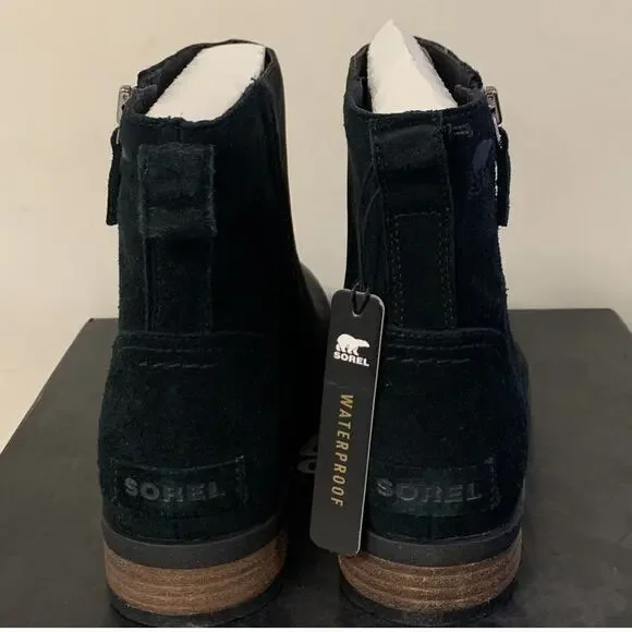 Sorel Women’s Size 8.5 Black Emelie Zip Waterproof Ankle Bootie Black NL… - Picture 6 of 9